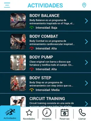 Vita Centro de Fitness android App screenshot 2